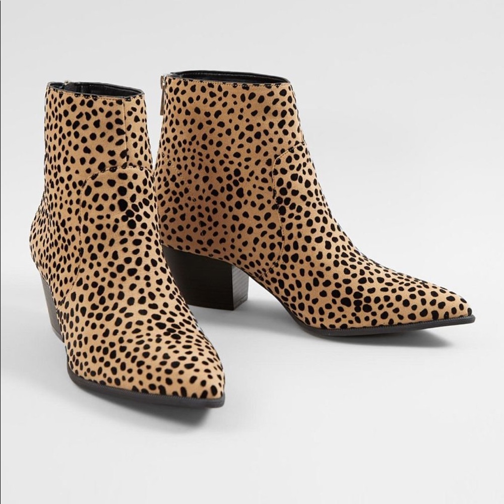 Cheetah Print Ankle Booties